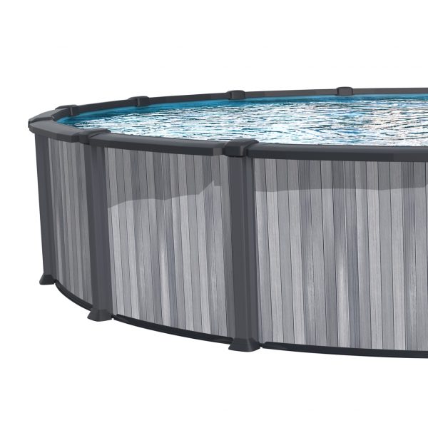 Piscine hors terre hybride (acier et résine) Piscine hors terre hybride (acier et résine)